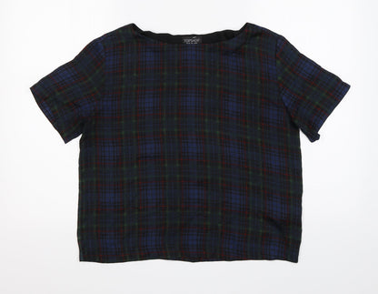 Womens UK Size 10 Topshop Multicoloured Basic T-Shirt