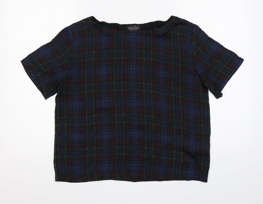 Womens UK Size 10 Topshop Multicoloured Basic T-Shirt