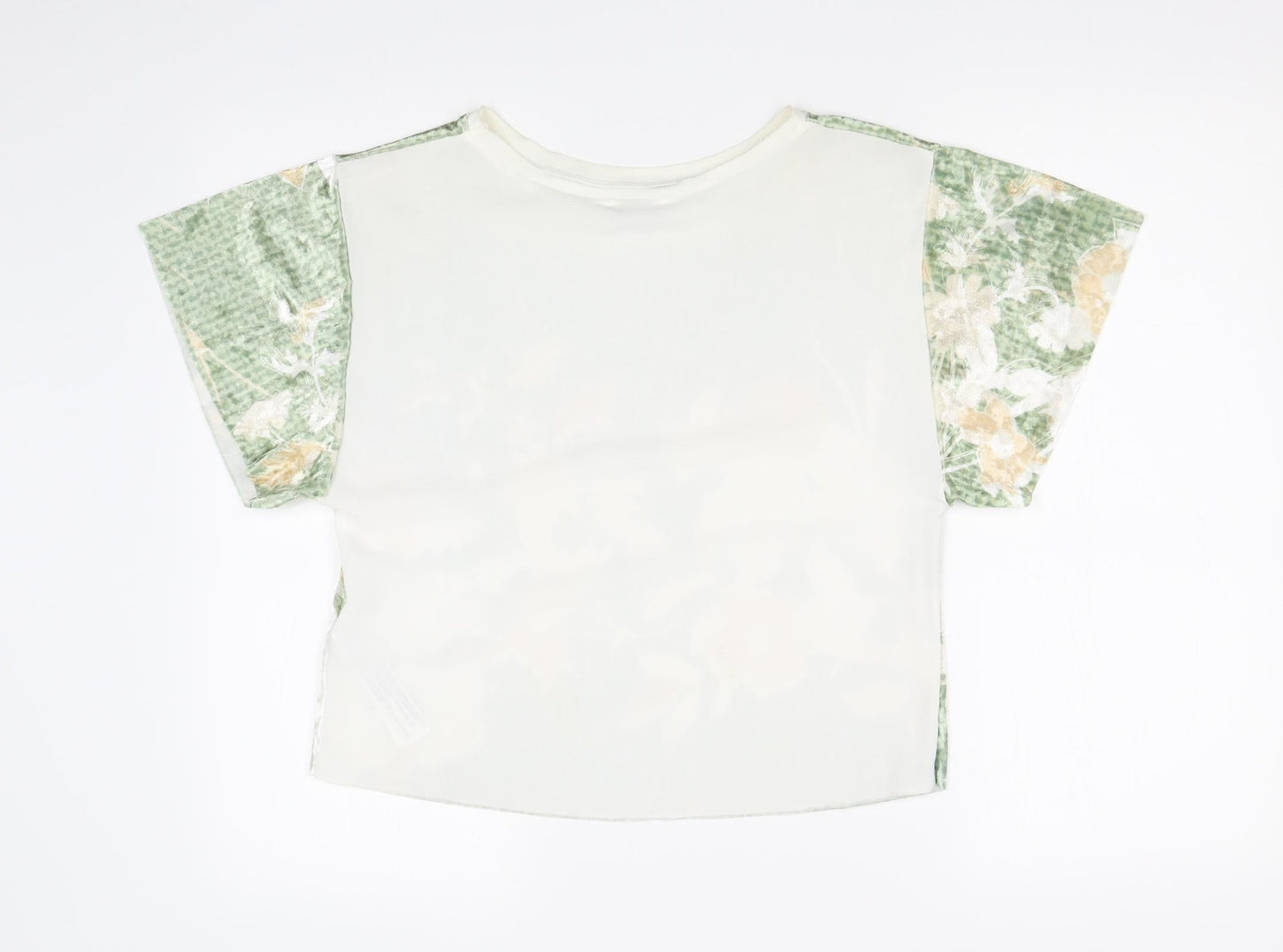 Womens UK Size S Zara Multicoloured Basic T-Shirt
