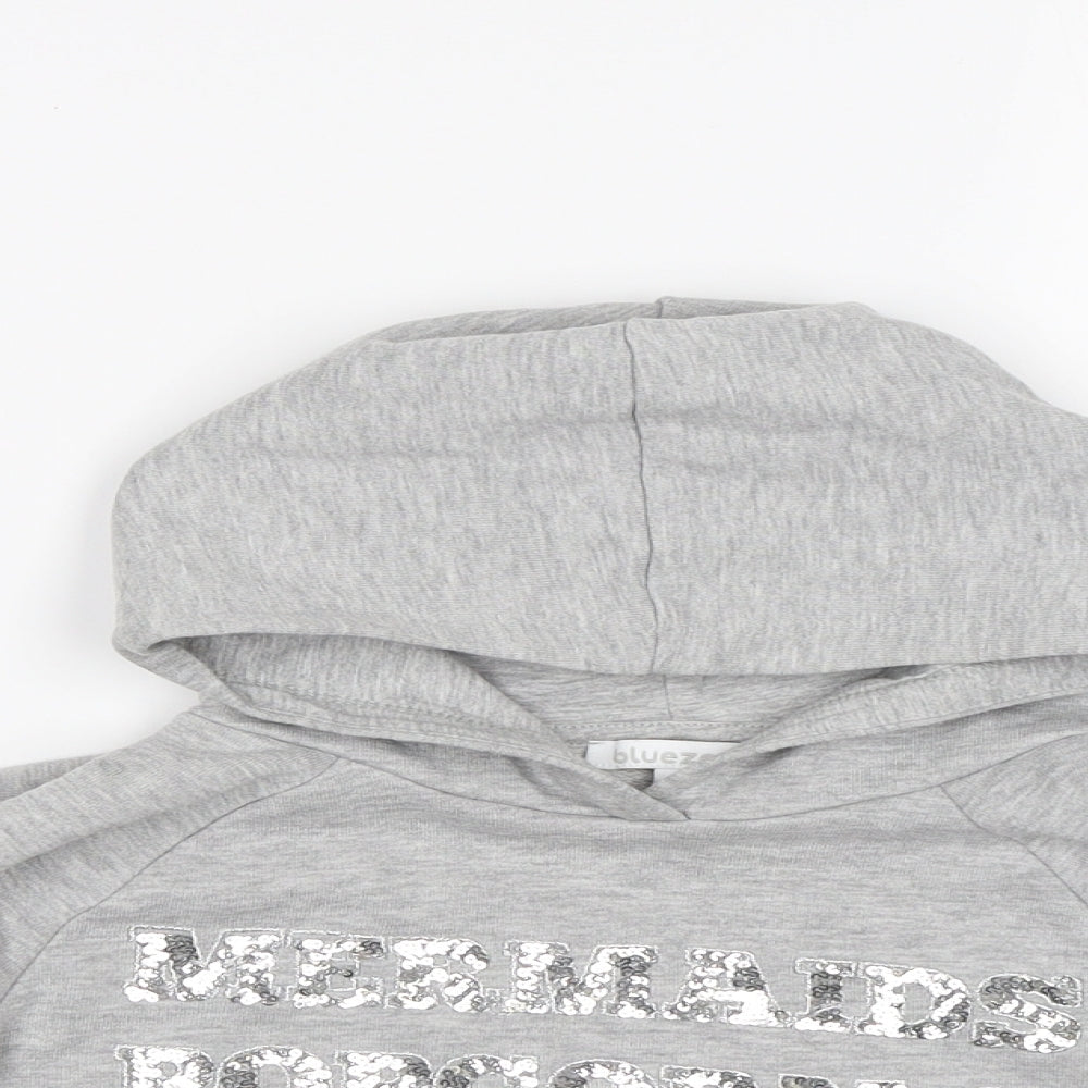 Blue Zoo Girls Grey   Pullover Hoodie Size 7-8 Years