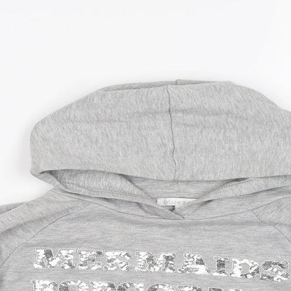 Blue Zoo Girls Grey   Pullover Hoodie Size 7-8 Years