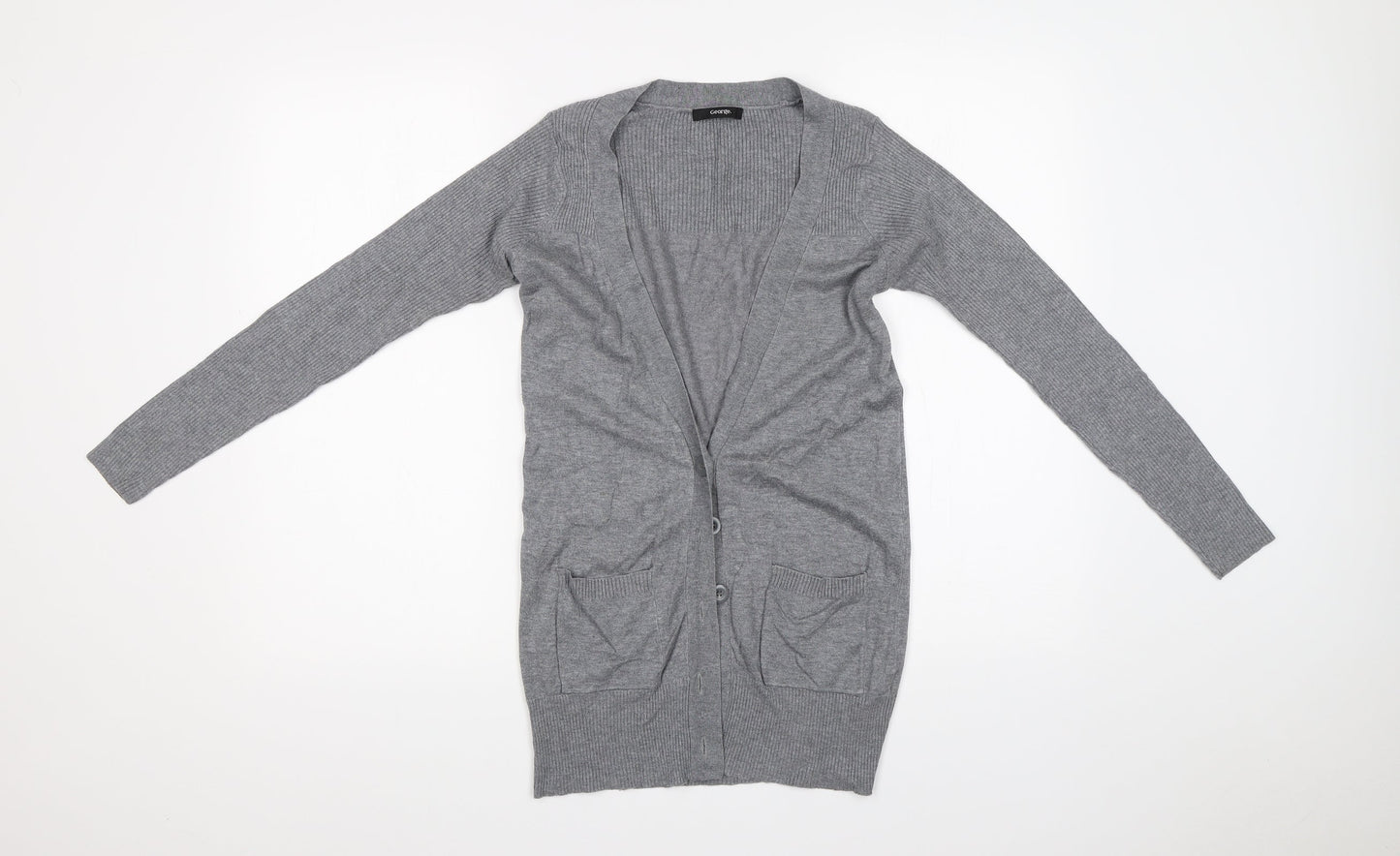 George Womens Grey   Cardigan Jumper Size 8
