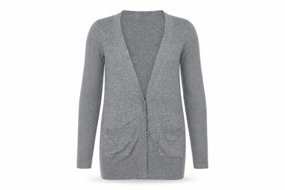 Womens UK Size 8 George Grey Cardigan Jumper