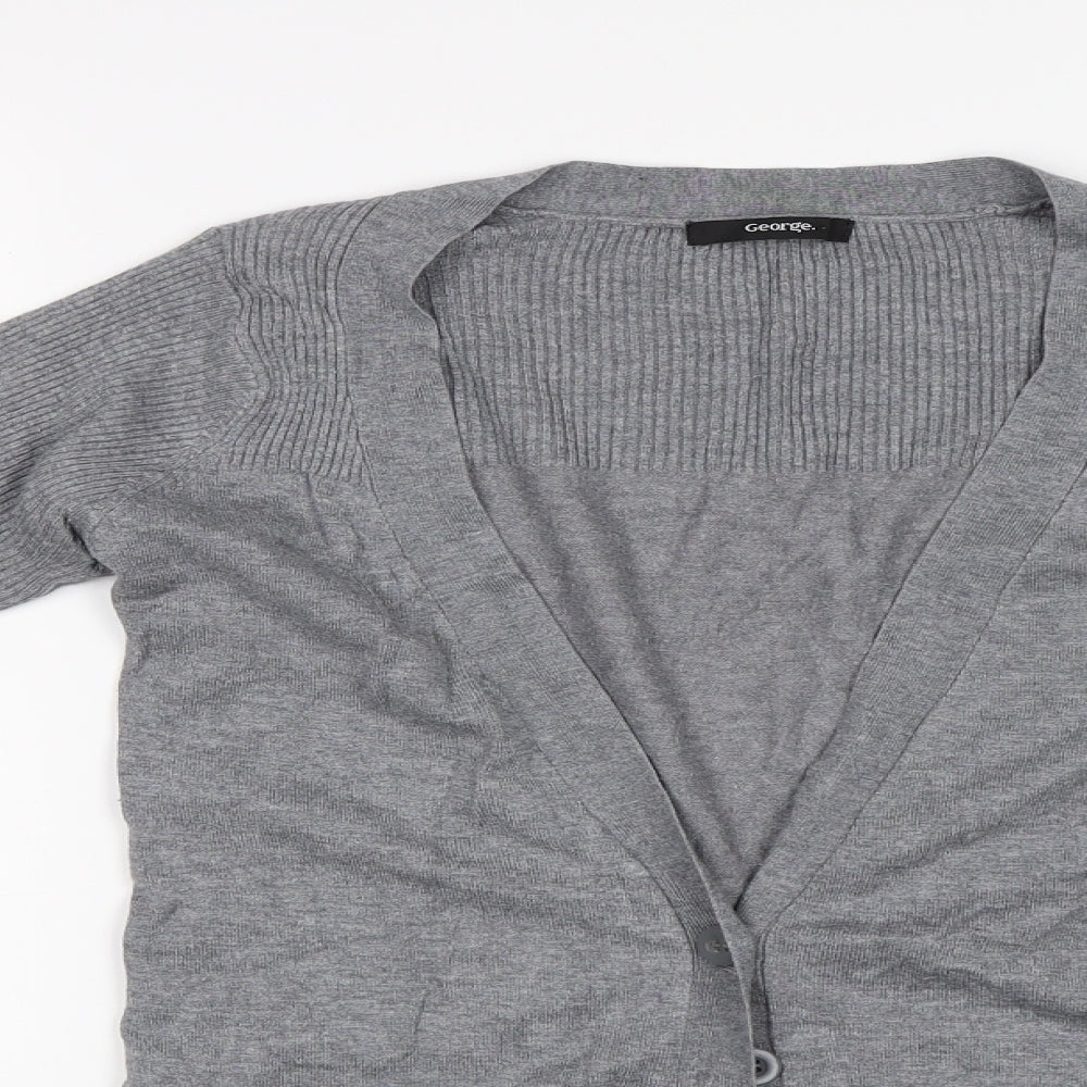 George Womens Grey   Cardigan Jumper Size 8