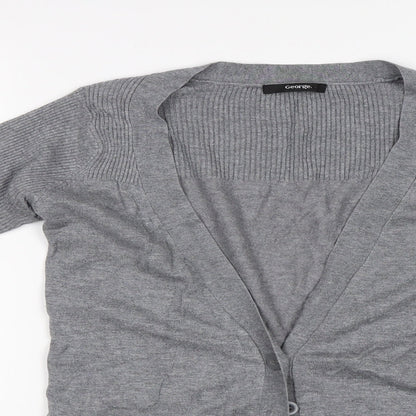 George Womens Grey   Cardigan Jumper Size 8