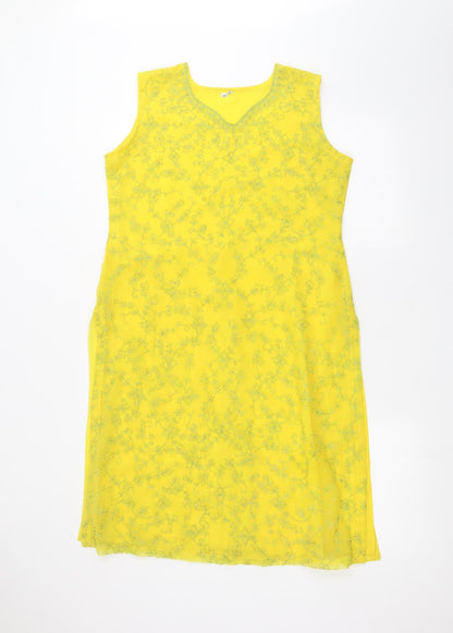 Preworn Womens Yellow   A-Line  Size 12