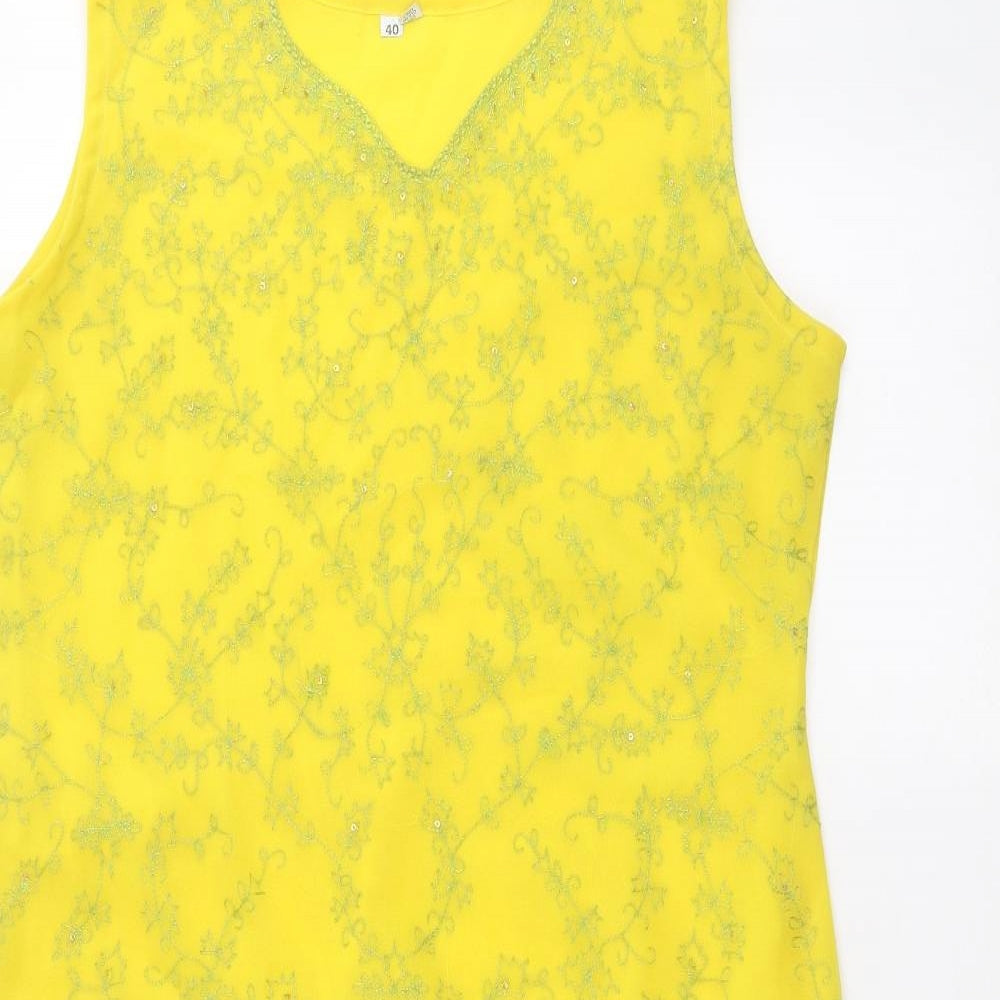 Preworn Womens Yellow   A-Line  Size 12