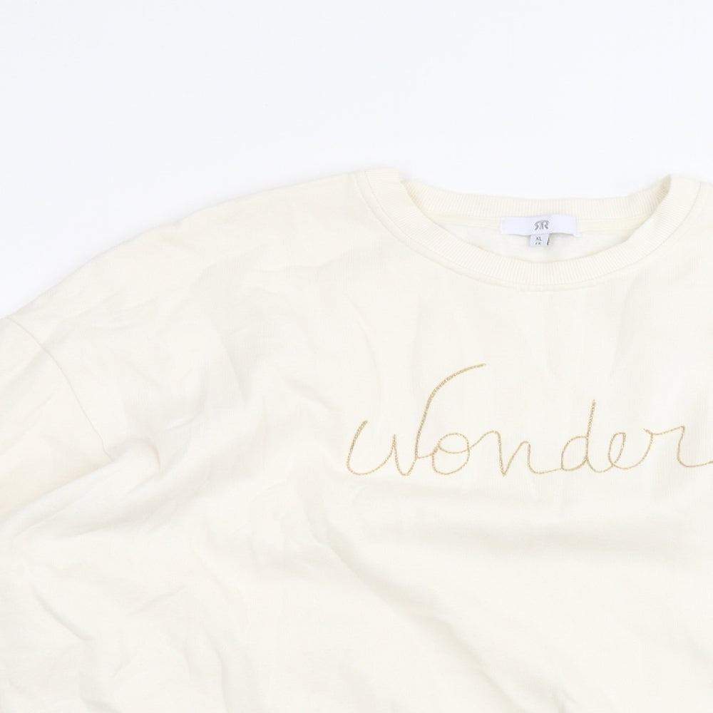 Womens UK Size XL Preworn Beige Pullover Jumper