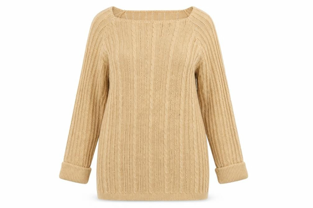 Womens UK Size S TRU Brown Pullover Jumper
