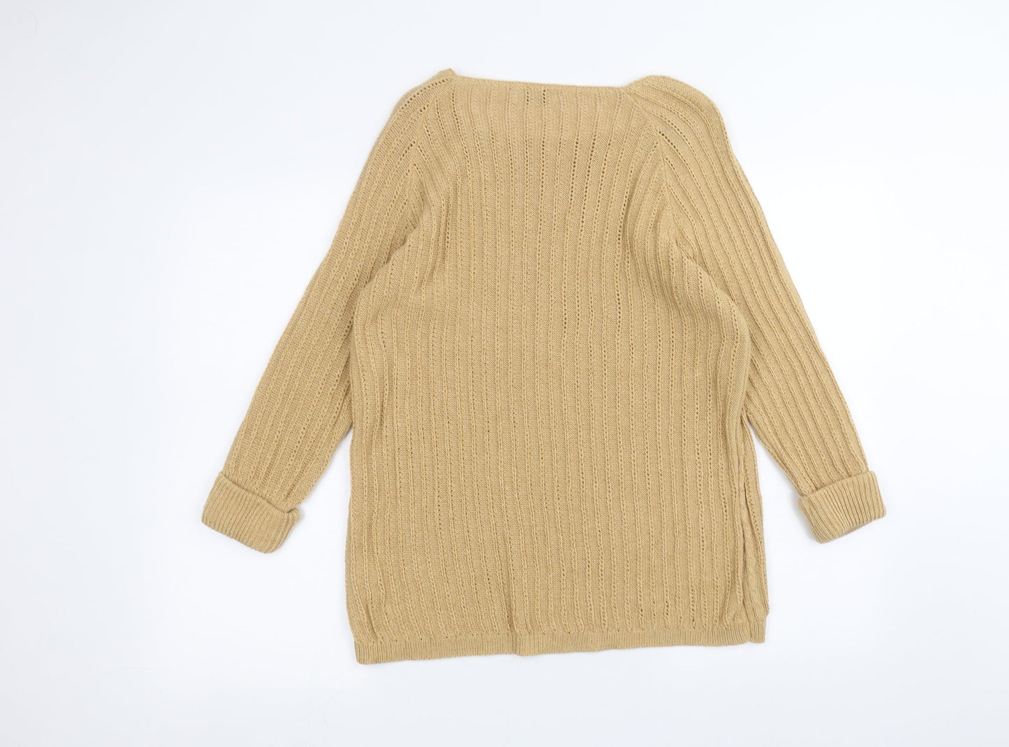 Womens UK Size S TRU Brown Pullover Jumper