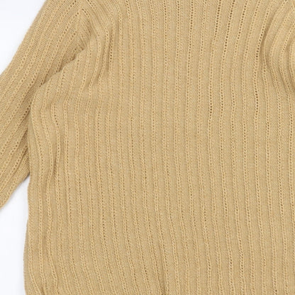 Womens UK Size S TRU Brown Pullover Jumper