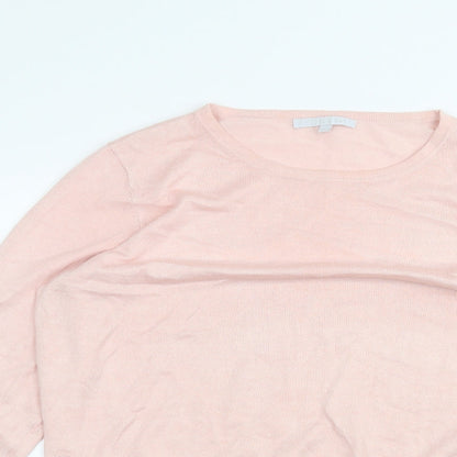 Womens UK Size L Pebble bay Pink Basic T-Shirt