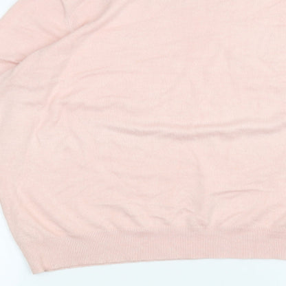 Womens UK Size L Pebble bay Pink Basic T-Shirt