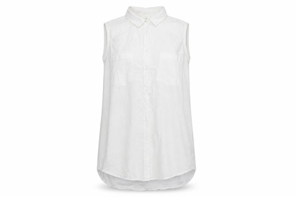 Womens UK Size 18 H&M White Basic Button-Up