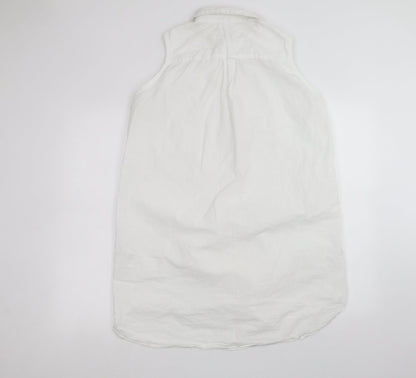 Womens UK Size 18 H&M White Basic Button-Up