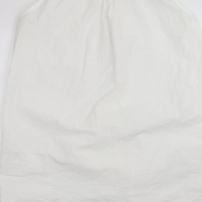 Womens UK Size 18 H&M White Basic Button-Up