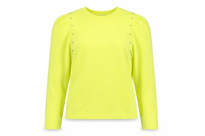 Front view of Zara women’s green jumper, size M
