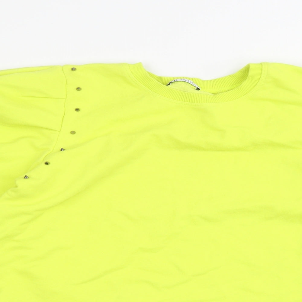 Womens UK Size M Zara Green Pullover Jumper