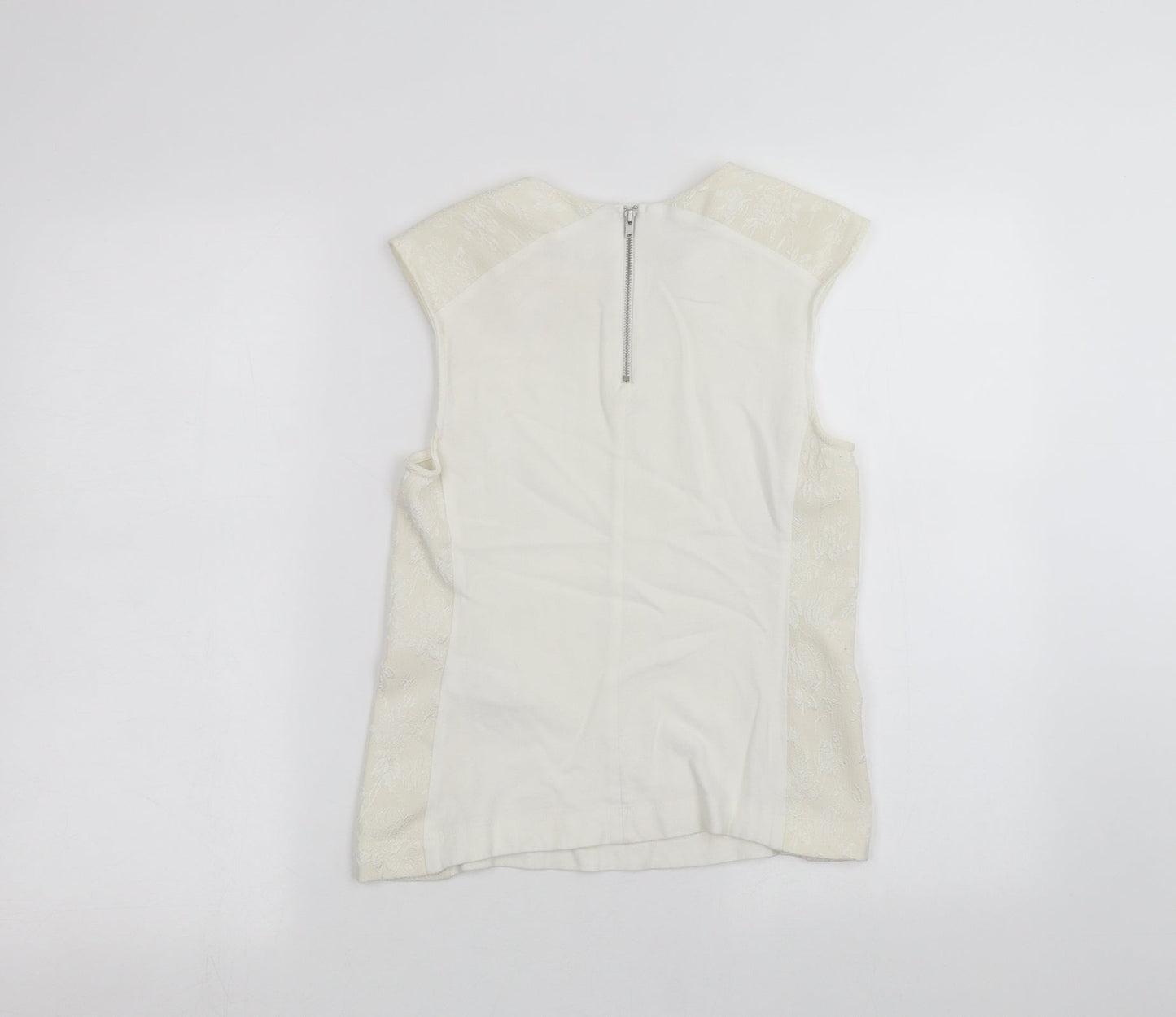 Warehouse Womens White   Basic T-Shirt Size S