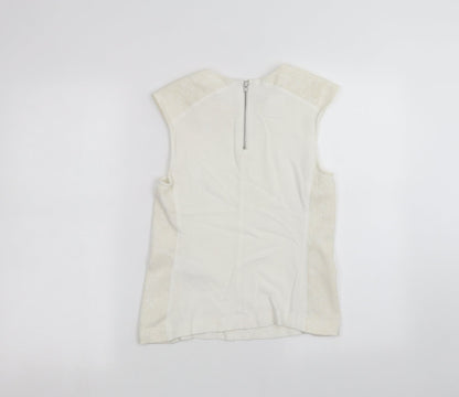 Warehouse Womens White   Basic T-Shirt Size S