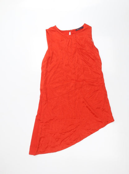 Womens UK Size 10 Marks and Spencer Orange Basic Blouse