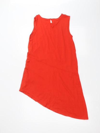 Womens UK Size 10 Marks and Spencer Orange Basic Blouse