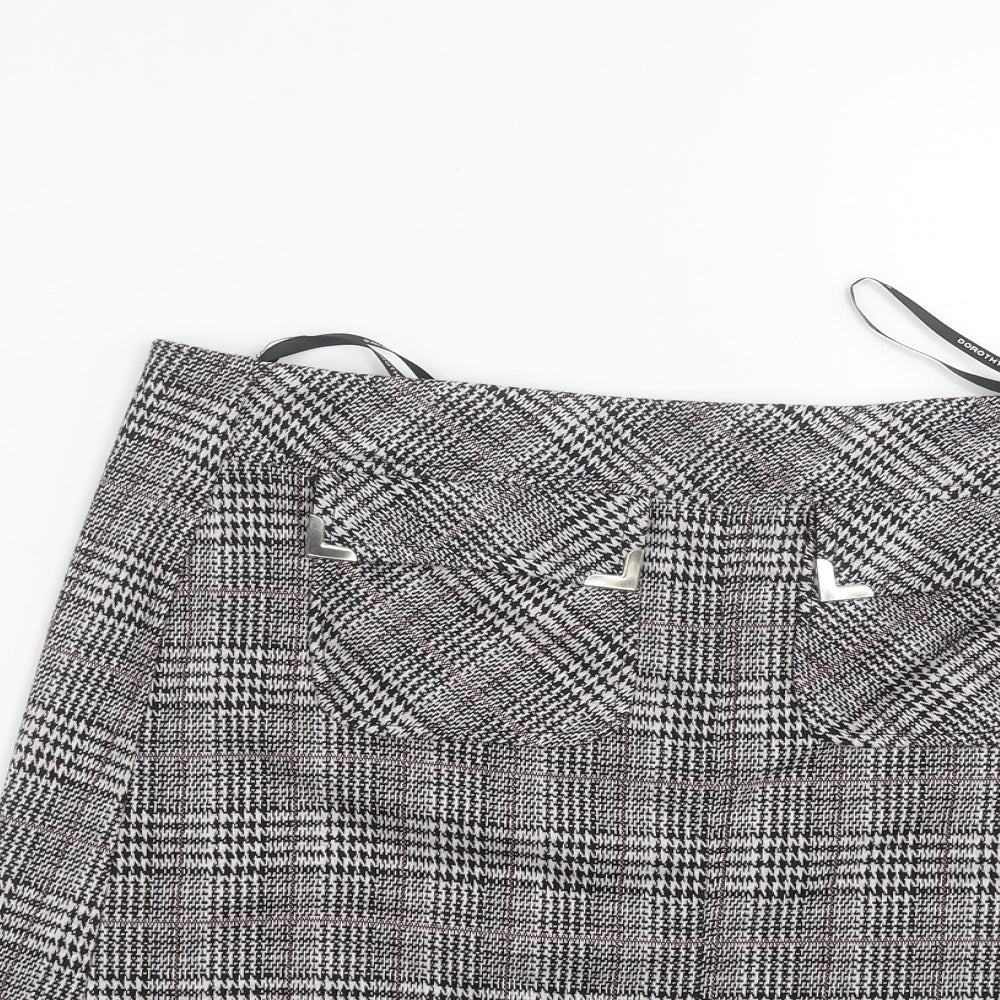 Dorothy Perkins Womens Black   A-Line Skirt Size 10