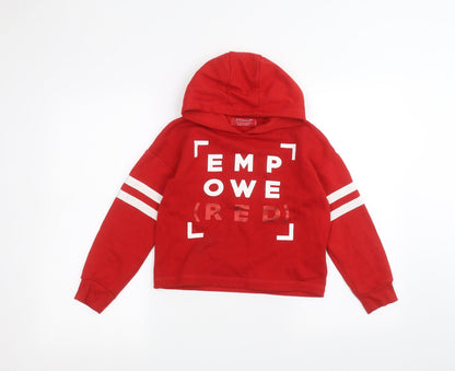 Primark Girls Red   Pullover Hoodie Size 10-11 Years