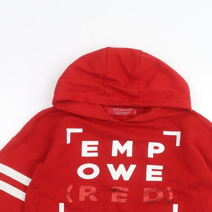 Primark Girls Red   Pullover Hoodie Size 10-11 Years