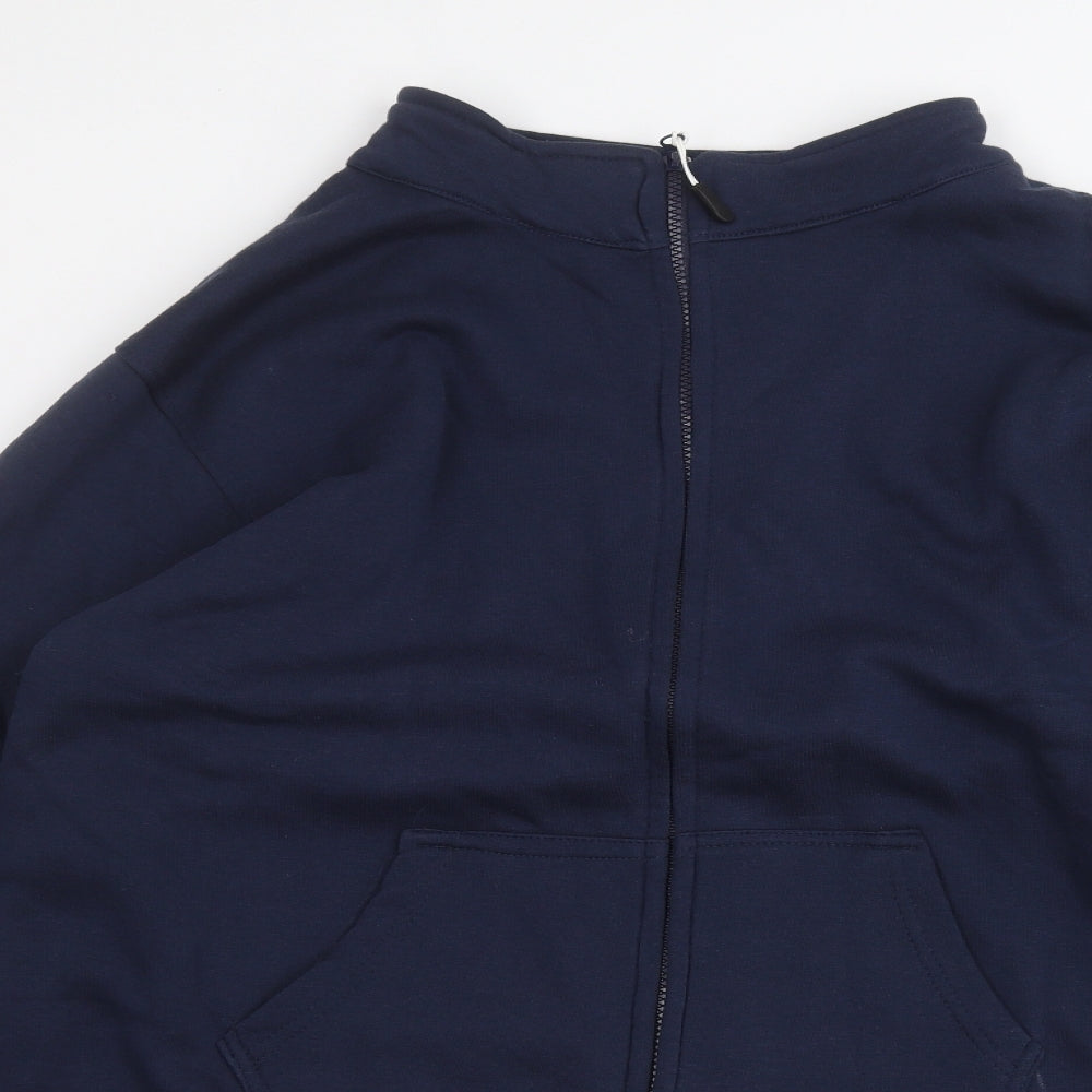 rock n roll Mens Blue   Full Zip Jumper Size XL