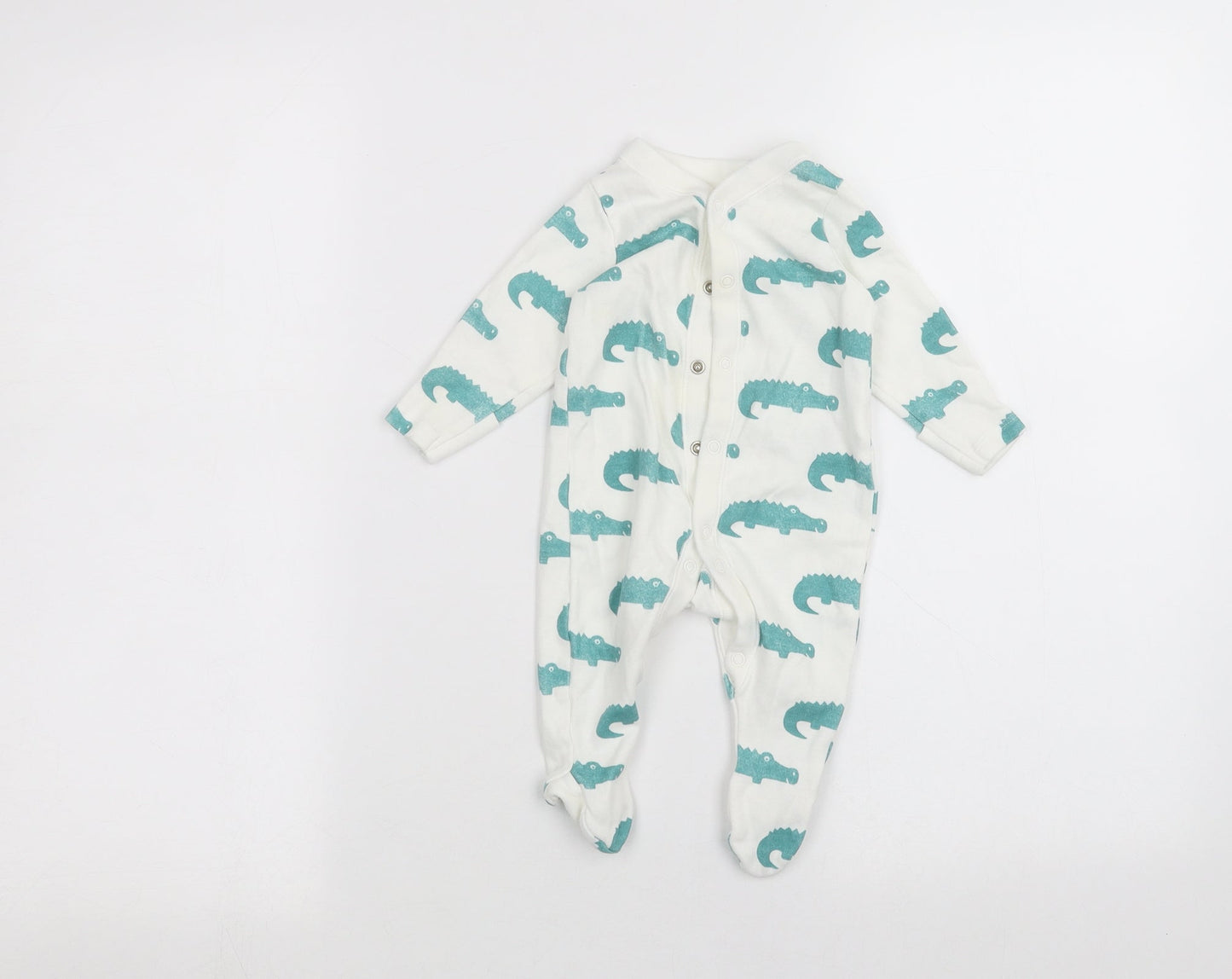 Marks and Spencer Baby White   Coverall One-Piece Size 0-3 Months