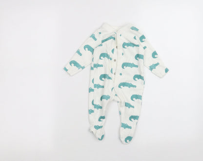Marks and Spencer Baby White   Coverall One-Piece Size 0-3 Months