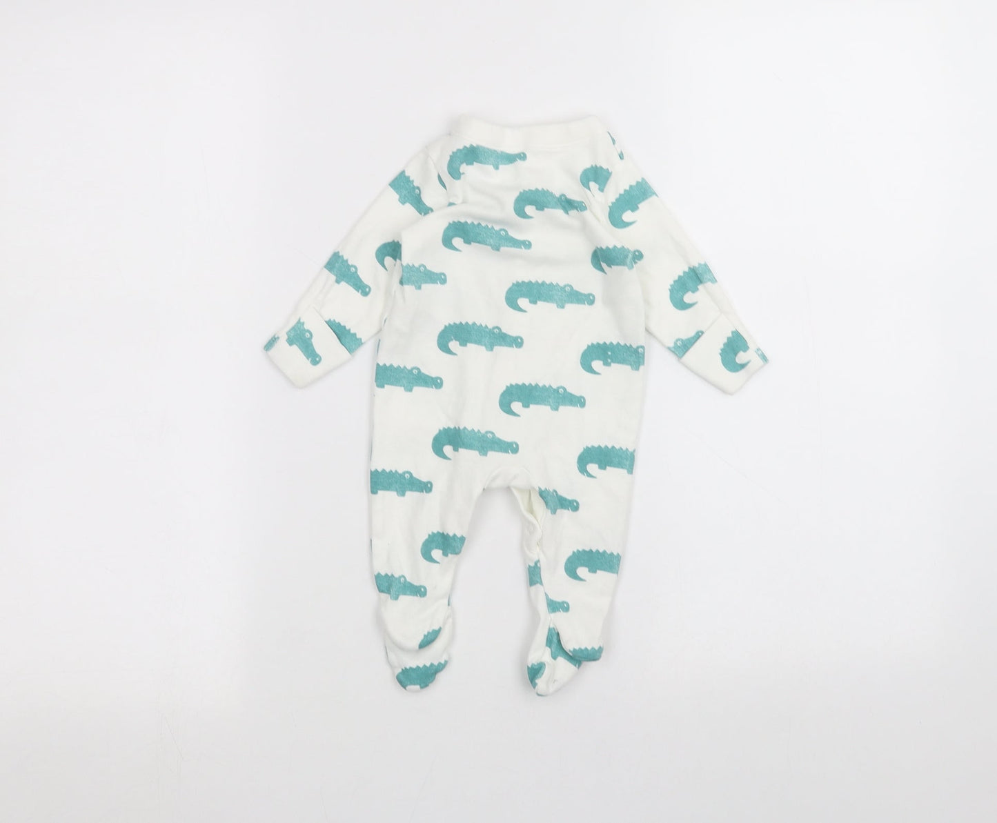 Marks and Spencer Baby White   Coverall One-Piece Size 0-3 Months
