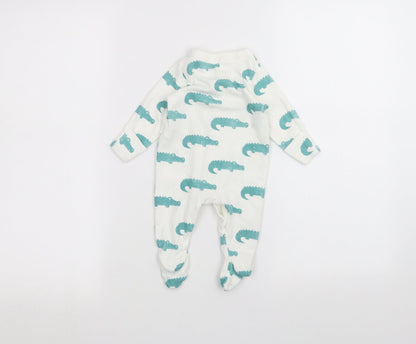 Marks and Spencer Baby White   Coverall One-Piece Size 0-3 Months