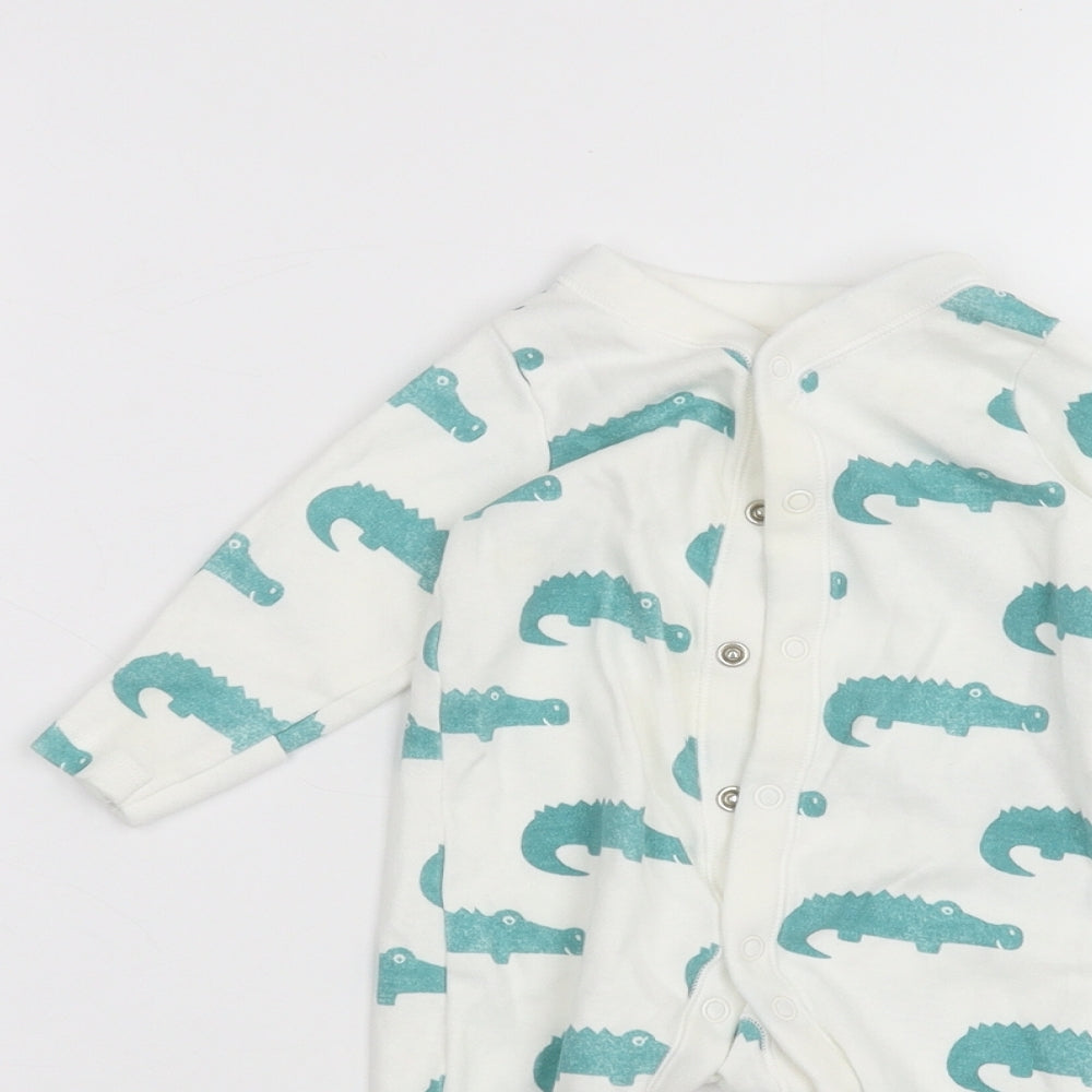 Marks and Spencer Baby White   Coverall One-Piece Size 0-3 Months