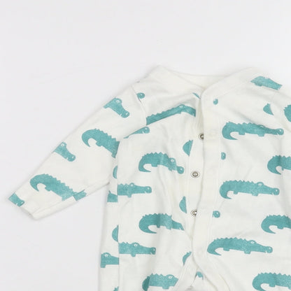 Marks and Spencer Baby White   Coverall One-Piece Size 0-3 Months