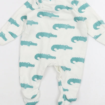 Marks and Spencer Baby White   Coverall One-Piece Size 0-3 Months