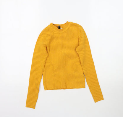 Womens UK Size XS H&M Yellow Pullover Jumper