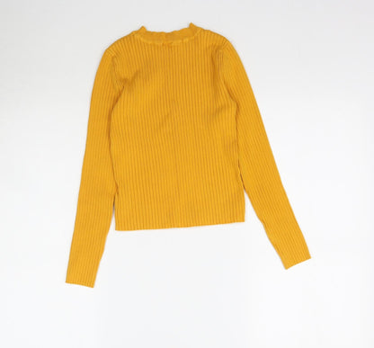 Womens UK Size XS H&M Yellow Pullover Jumper