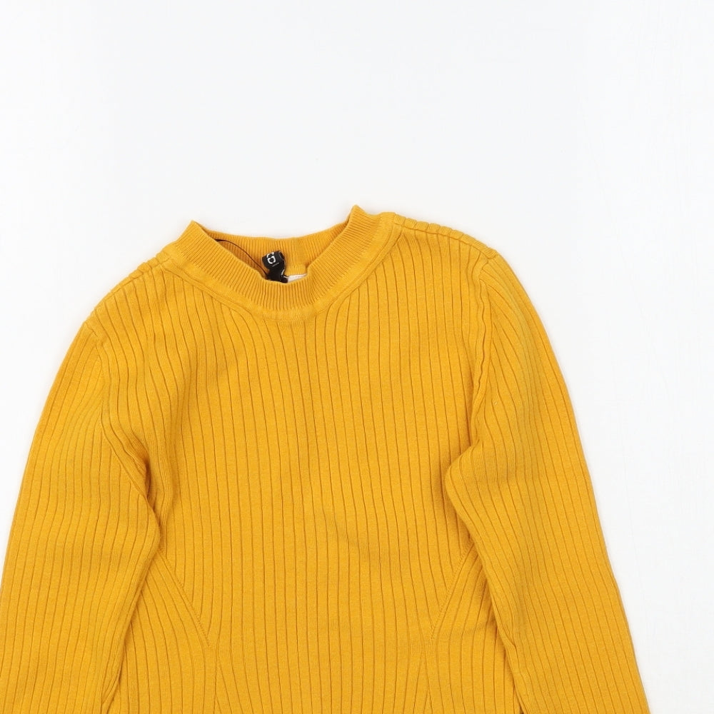 Womens UK Size XS H&M Yellow Pullover Jumper