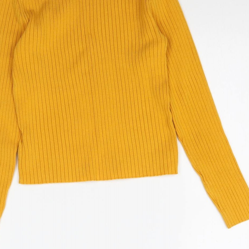 Womens UK Size XS H&M Yellow Pullover Jumper