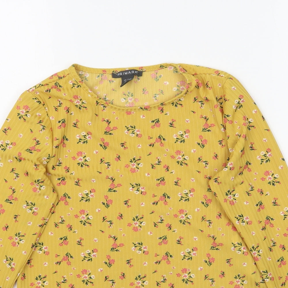 Primark Girls  Floral  Basic Blouse Size 12-13 Years