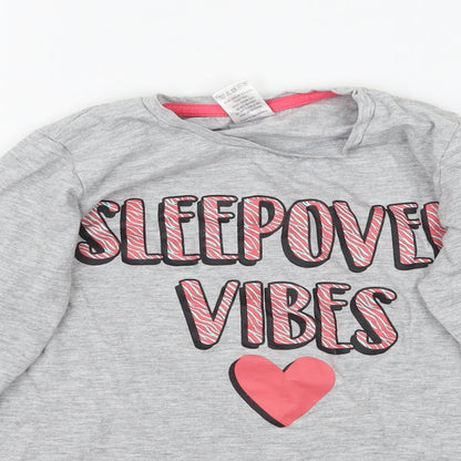 Preworn Girls Grey     Size 10-11 Years  - Sleepover Vibes
