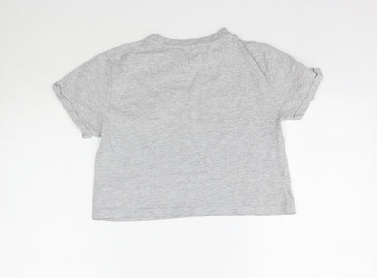Primark Womens Grey   Cropped T-Shirt Size 2XS  - Friends