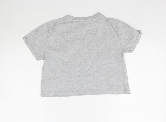 Primark Womens Grey   Cropped T-Shirt Size 2XS  - Friends