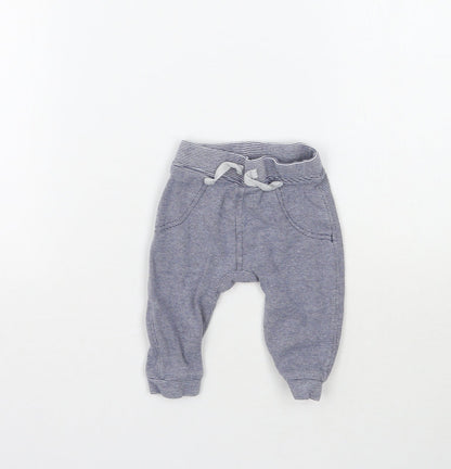 George Baby Blue Striped  Jogger Trousers Size 3-6 Months