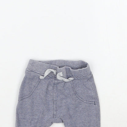 George Baby Blue Striped  Jogger Trousers Size 3-6 Months