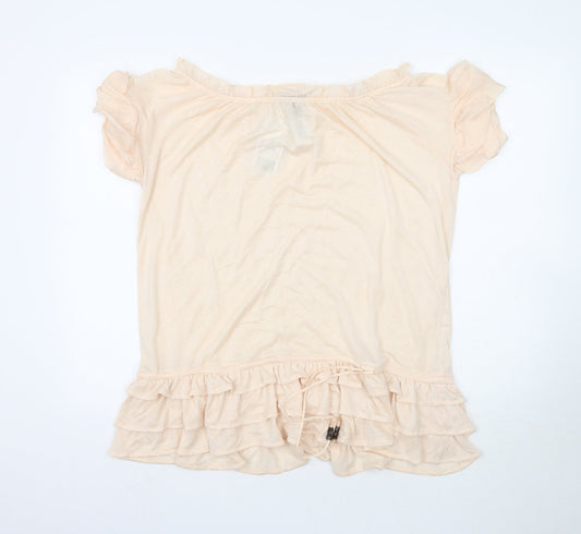 Womens UK Size L MNG Pink Basic Blouse