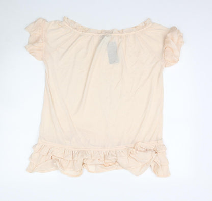 Womens UK Size L MNG Pink Basic Blouse