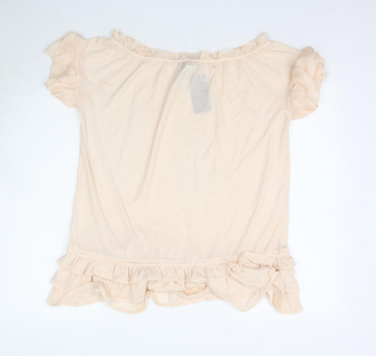 Womens UK Size L MNG Pink Basic Blouse